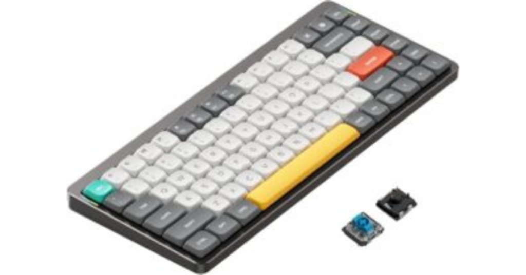 Affordable mechanical keyboard with durable switches and RGB lighting"