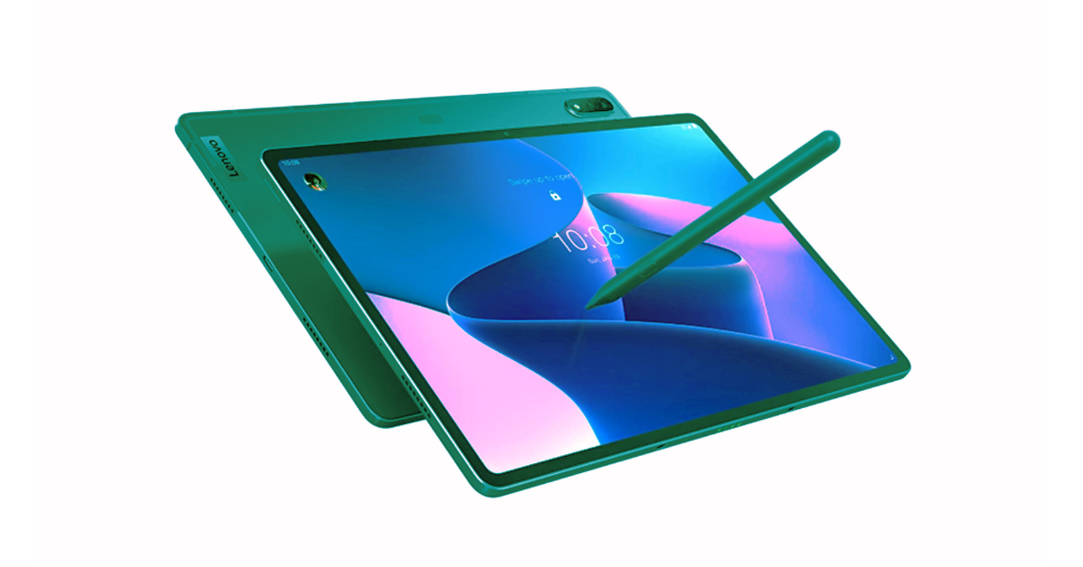 "Lenovo Tab P12 Pro with 12.6-inch AMOLED display and sleek design."

