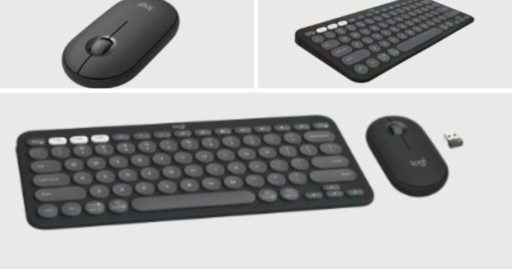 Logitech-K380-Logitech-Pebble-Mouse