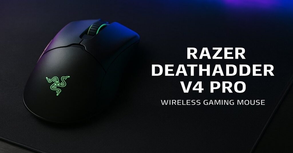 Razer DeathAdder V4 Pro wireless gaming mouse