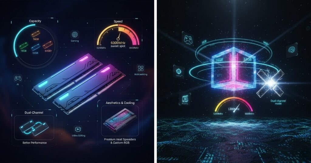 Memory (RAM) — Capacity, Speed, and Channel Configuration