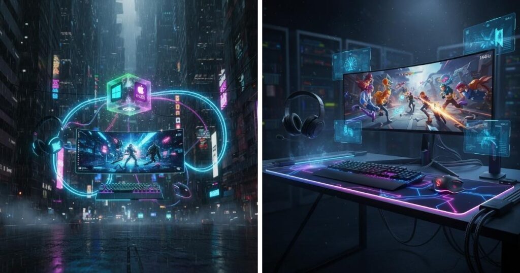 Operating System & Peripherals — Keyboard, Monitor, Mouse, Cables